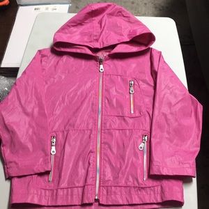 Lightweight jacket pink with sparkles, size 5/6